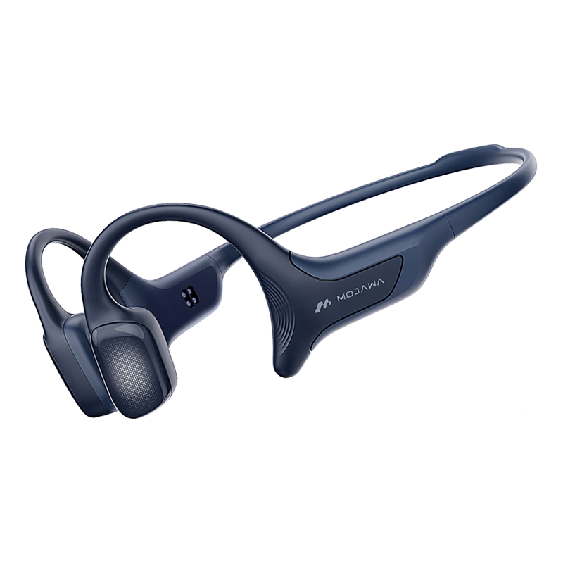 MOJAWA Terra Bone Conduction Bluetooth Headphones, Non-In Swimming Waterproof, Heart Rate Monitoring, Warning AI, Private Coaching, Marathon Running Cycling, Long Battery Life Sports Headphones, Starry Blue