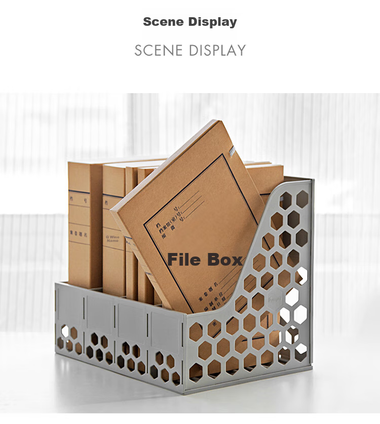 GuangBo (Guangbo), 10 Pieces, 20mm Widened Raw Pulp, 500g High-Quality Kraft Paper File Box, Thickened Document Storage Box, Financial Voucher Box, Office Supplies A88007 7