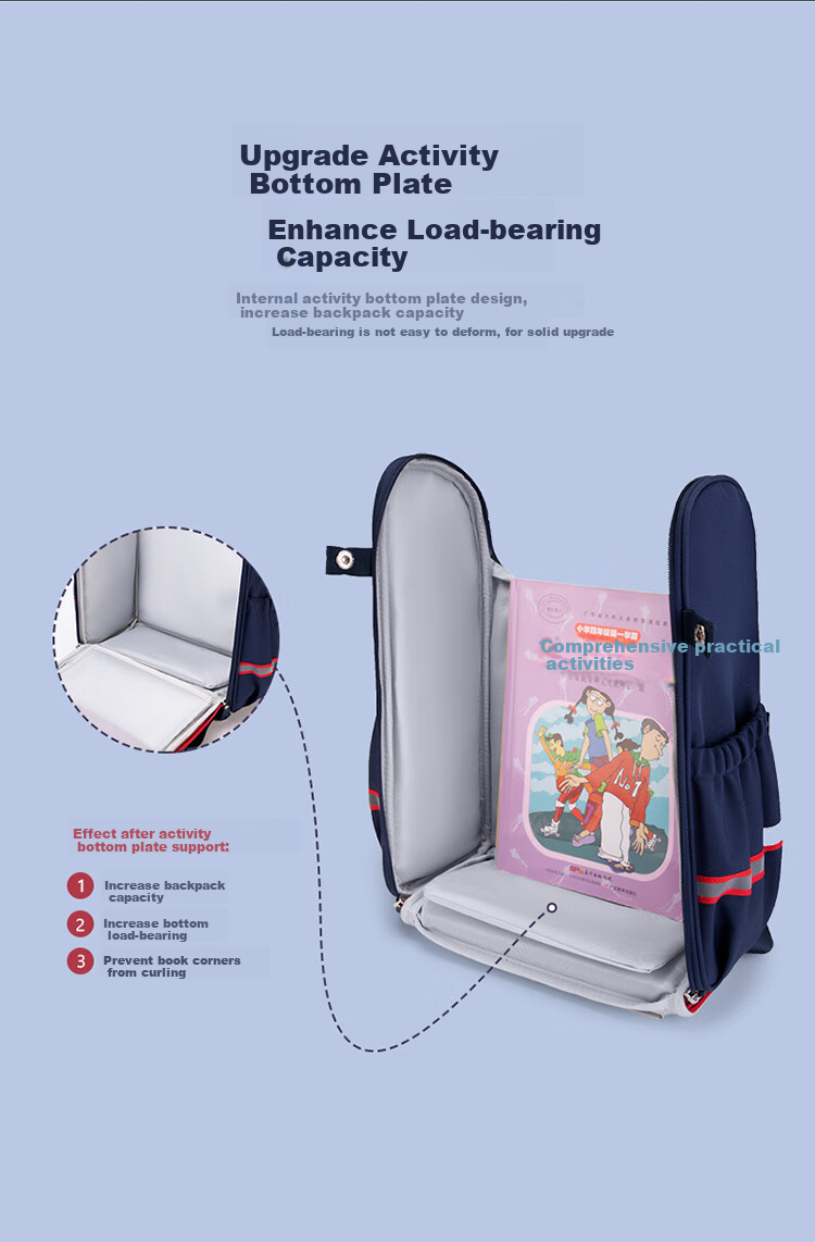 GOLF Backpack for Primary School Students, Boys And Girls Grades 1-3, Children's Lightweight Double Shoulder Bag with Spine Protection, Children's Day Gift, Stylish Desig 10
