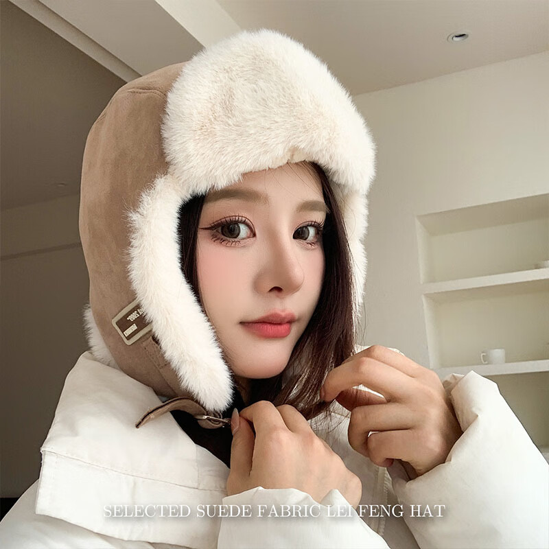 XUEXIMAN Women's Winter Retro Fashion Fleece Lined Outdoor Ear Protection Warm Bucket Hat