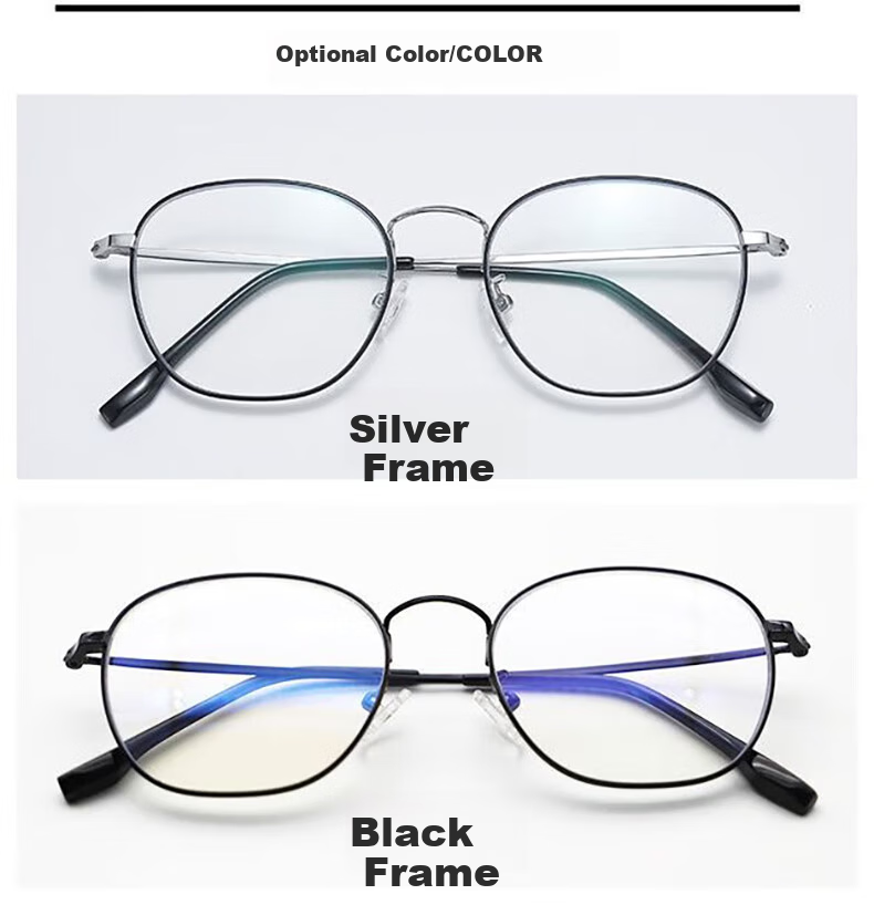 GOGOSOON Pure Titanium Ultra-Light Multifunctional Reading Glasses for Men And Women, Anti-Blue Light High-Definition Fashionable High-End Large Frame Presbyopic Glasses 10
