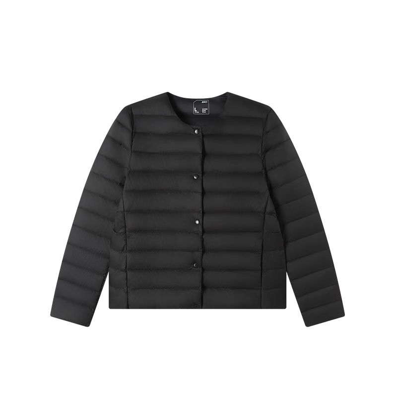 JD Original down Jacket for Women, Lightweight And Fashionable, Versatile, Winter 2025 New Thick Warm Coat, Black, XS