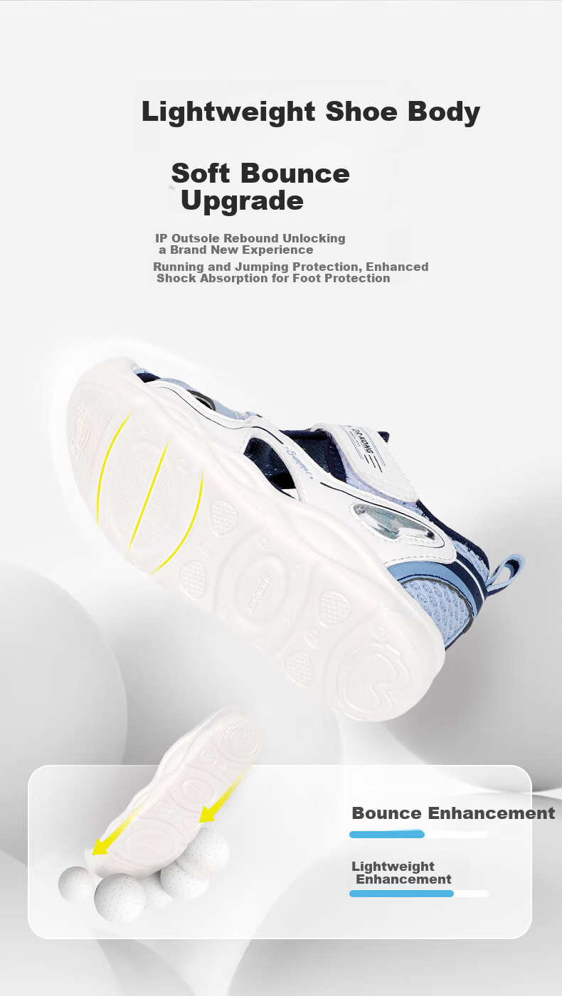 DR·KONG Toddler Shoes Summer Sandals for Boys And Girls Aged 1-3, Baby Children's Sandals 2S14A2006AM Beige/blue Size 28 3
