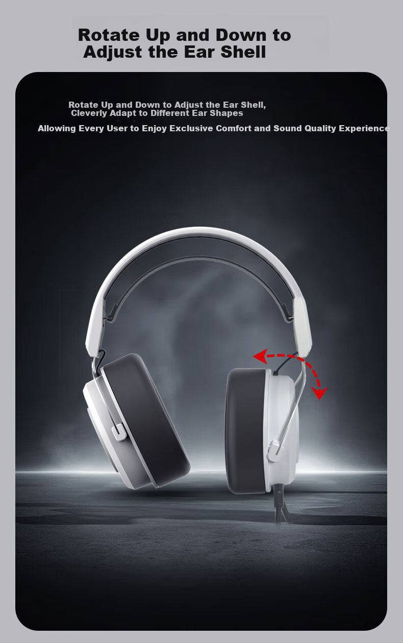 A4TECH Wild Tribe M595 Wired Gaming Headset Over-Ear Blood Hand Phantom CS PUBG Essential Delta Action Valorant Lightweight Gaming Headset Mechanical Dog 5