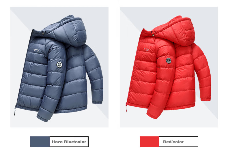 SNOWFLYING 90% Down Lightweight Hooded Jacket for Men And Women, Fashionable Casual Autumn And Winter Warm Couple Outerwear for Men 180 7