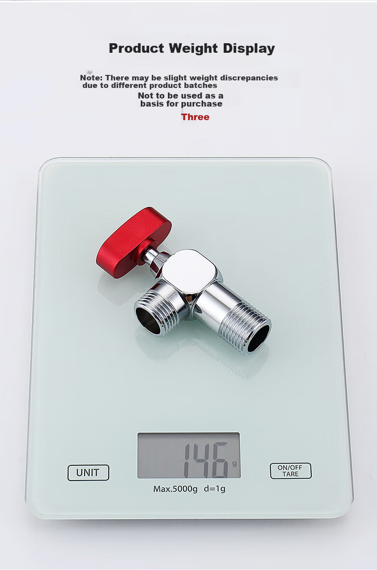 Larsd High Flow Ball Valve Set, Gas Water Heater Full-Open High Flow Angle Valve, 1/2 Inch Hot And Cold Ball Valve LD10507T 15