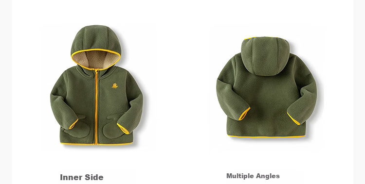 BALABALA Children's Clothing, Girls' And Boys' Outerwear, New Autumn And Winter 2025 Collection, Fleece Anti-Static Warm Jacket, 209425105202 14