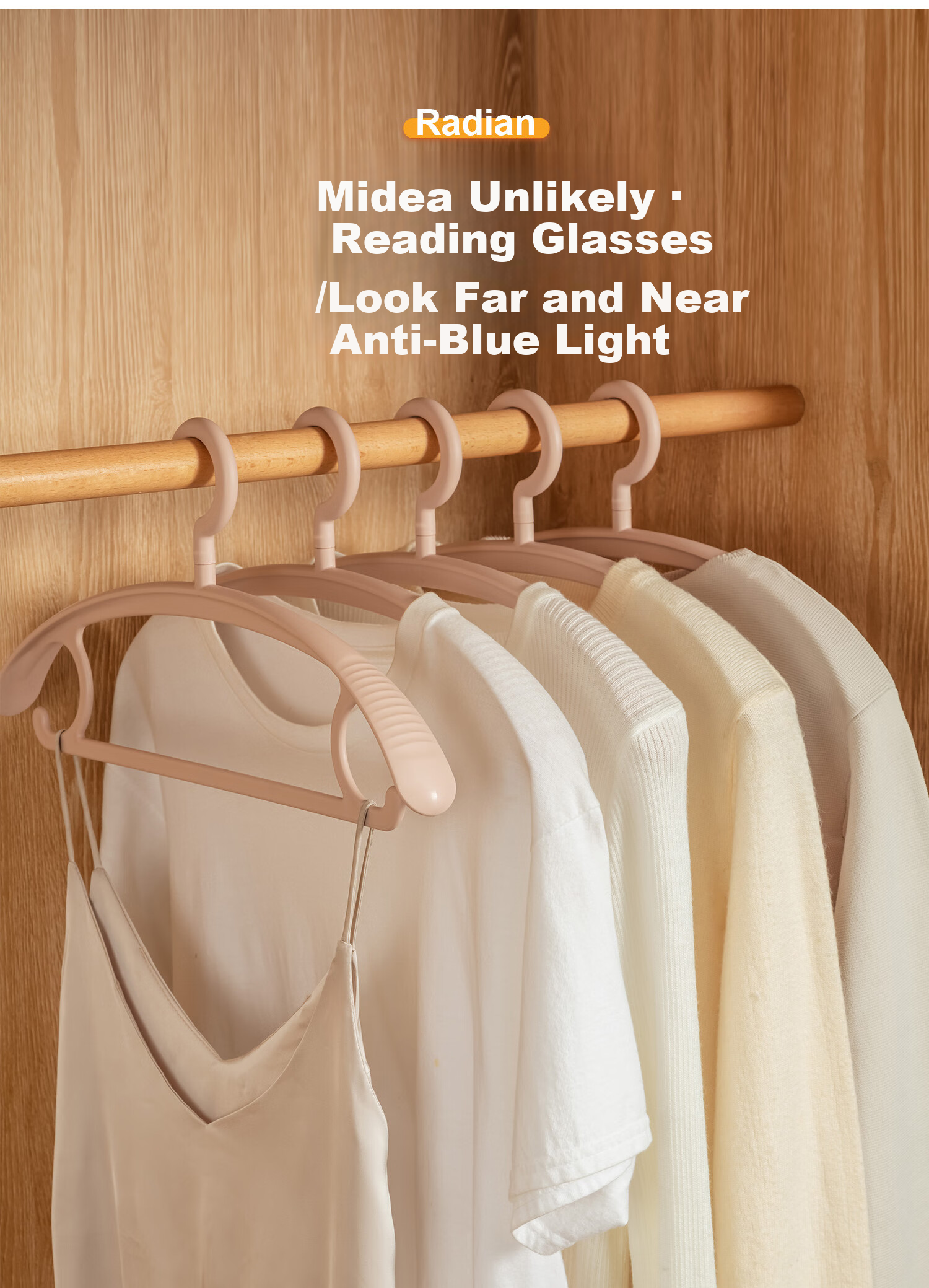 BDO Adult Wide Shoulder Thickened Seamless Hangers, Drying Racks for Home Use, Non-Slip Clothes Hangers, Bedroom Coat Hangers, Pack of Four 5
