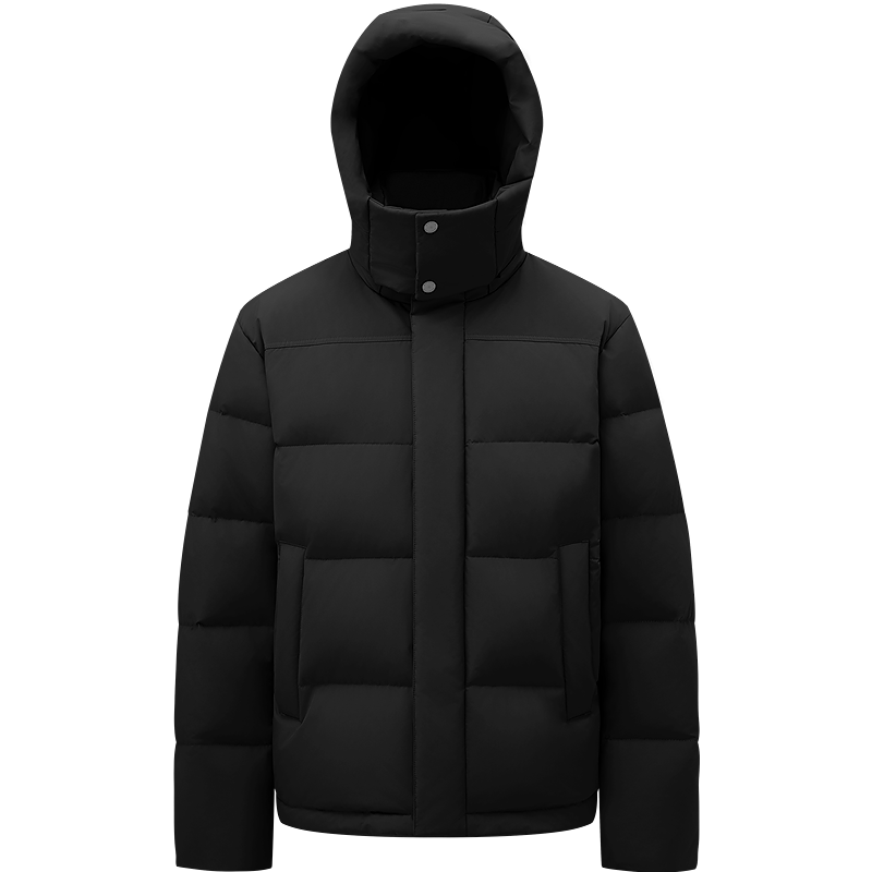 BOSIDENG 25 Years Men's Winter Down Jacket 90% Down Thickened Removable Hood Loose Short Casual Warm Coat