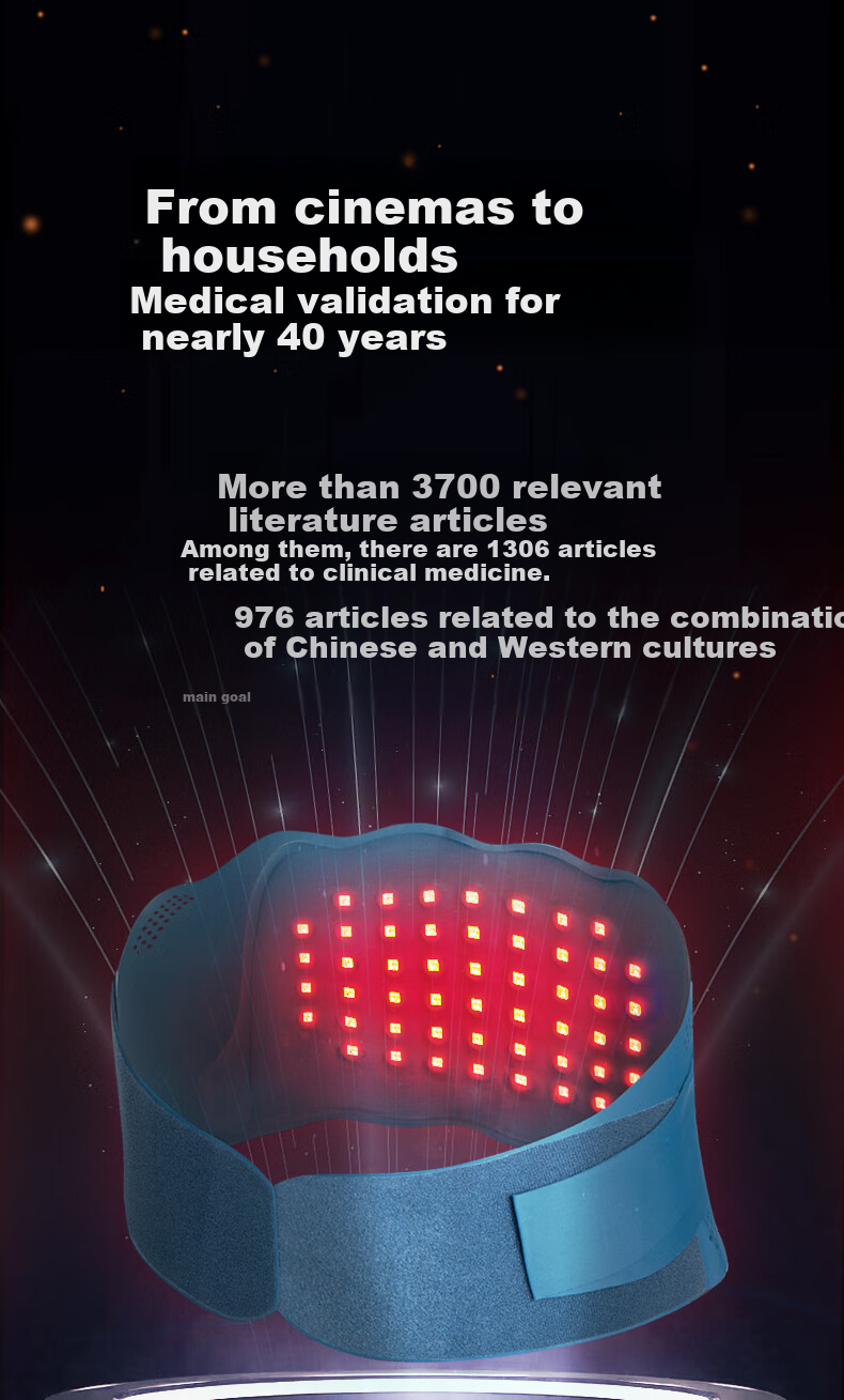 Liaoyuan [Red Light Therapy] Electric Heating Waist Support Belt, Hot Compress Warm Waist Belt, Lumbar Disc Herniation Infrared Therapy Massage Waist 1