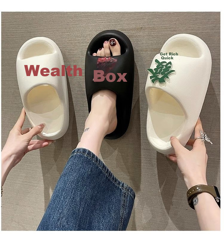IQGD Slippers for Men And Women, Indoor/outdoor Home Bathroom Slippers for Couples E362 Black Size 38-39 7