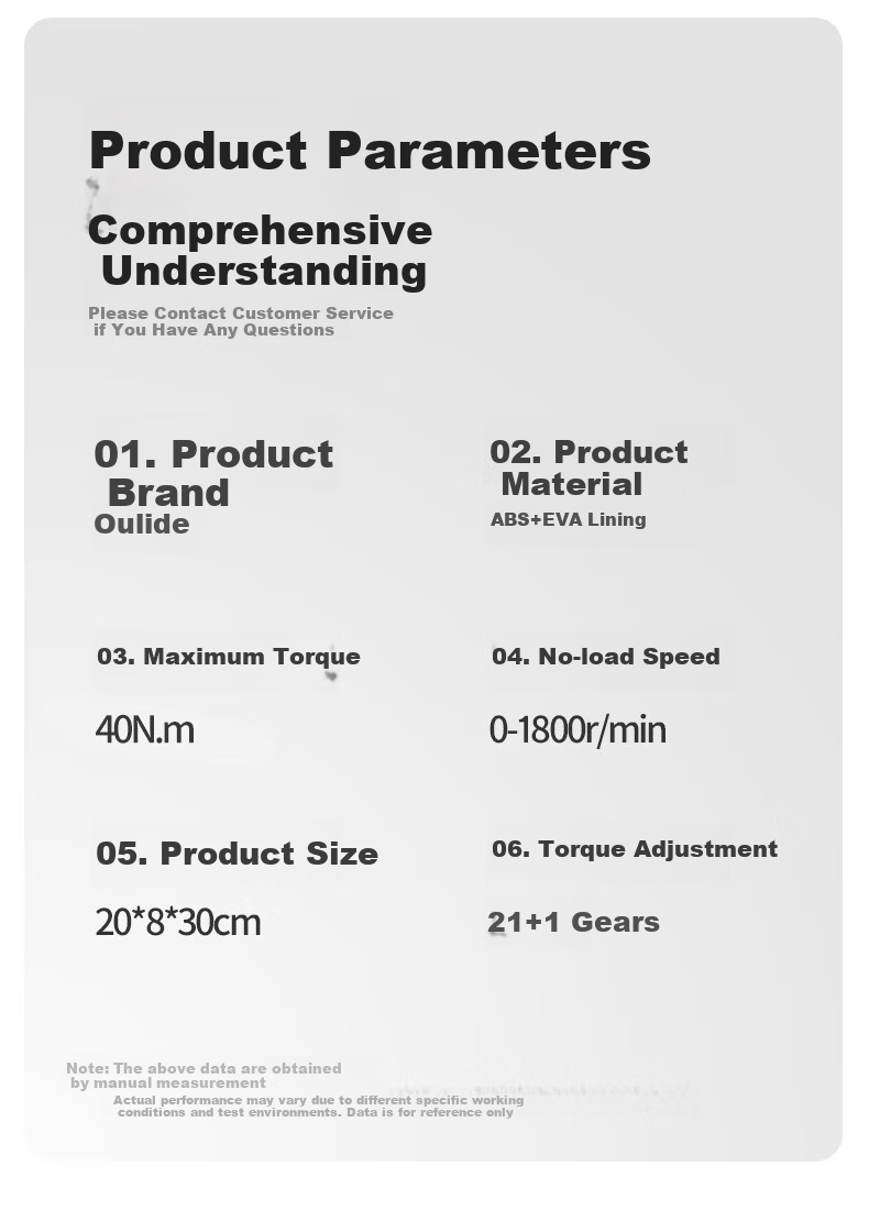 Oread 16.8V Brushless Cordless Drill Multi-Function Electric Screwdriver for Home Use 25