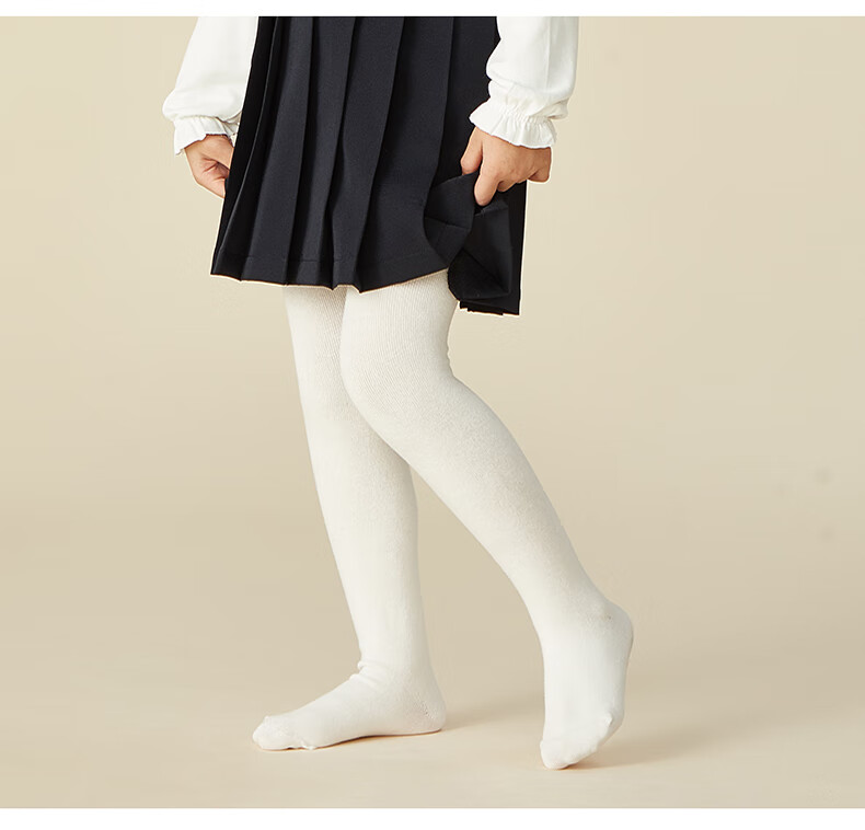 Bambi Children's Tights Spring and Autumn Thin Cotton Socks Summer Leggings Girls Dark Gray Size L 8