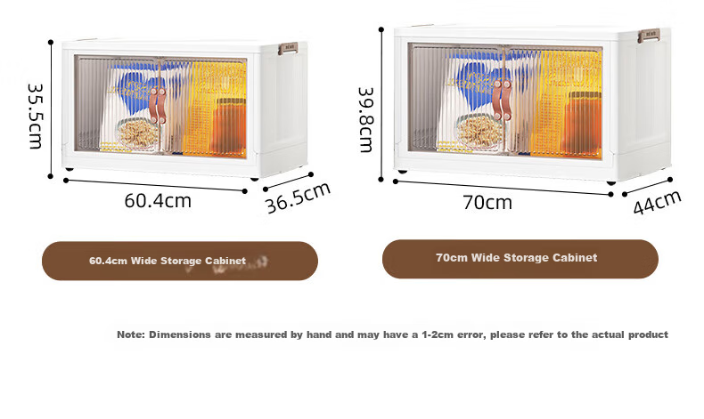 JEKO&JEKO No-Installation Storage Cabinet, Toy Organizer, Children's Wardrobe, Storage Shelf, Storage Box, 60cm Width, Three Layers 8