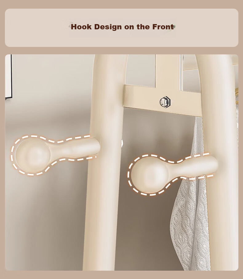 Quanpinwu Floor-Standing Coat Rack, Bedroom-Specific Drying Rack, High-End Storage Rack, V-Shaped Single 150 8