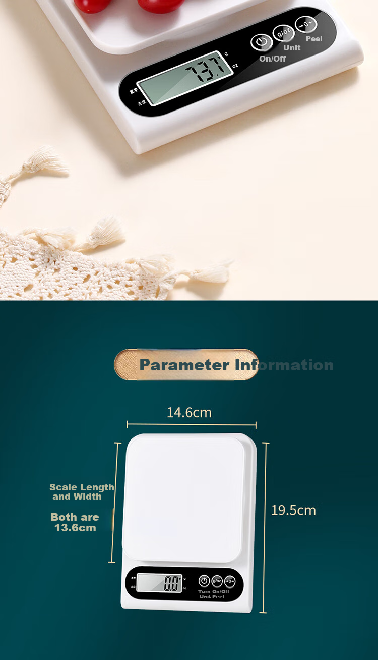 BJ Electronic Kitchen Scale, 0.1g/5kg High-Precision Food Scale, Baking Scale, Coffee Weighing Scale, Gram Scale 7