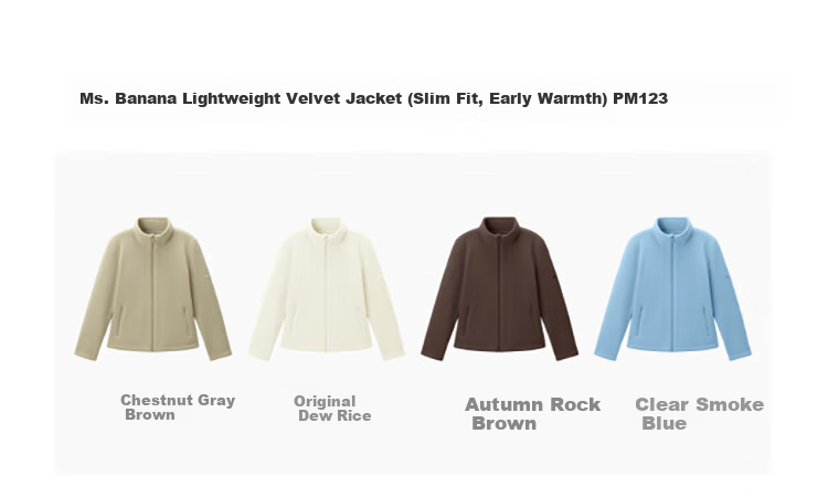 Beneunder Women's Fleece Jacket, Early Autumn New Style, Sherpa Casual Fleece Inner Layer, Outdoor Windproof Thin Jacket PM028 28