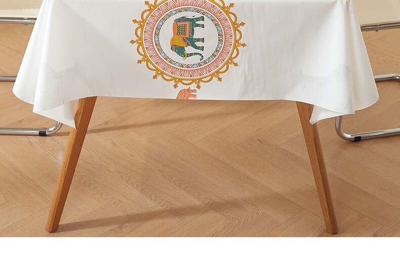 Jingxun Tablecloth, Waterproof And Oil-Proof Dining Table Cover, Simple Style, Washable Table Mat, Coffee Table Pad, 137*183cm 6