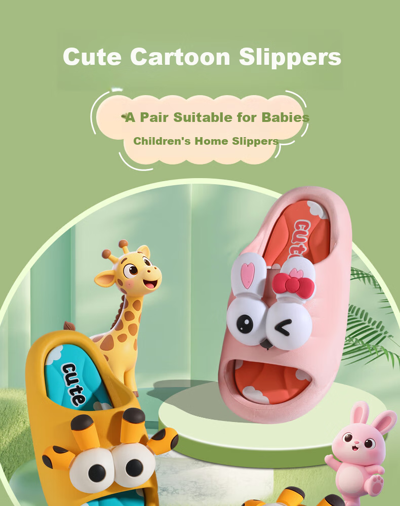 FOOTOPPO Children's Sandals, Boys' Slippers, Squishy Feeling, Baby Non-Slip Slippers, Toddler Summer Sandals for Boys And Girls 1