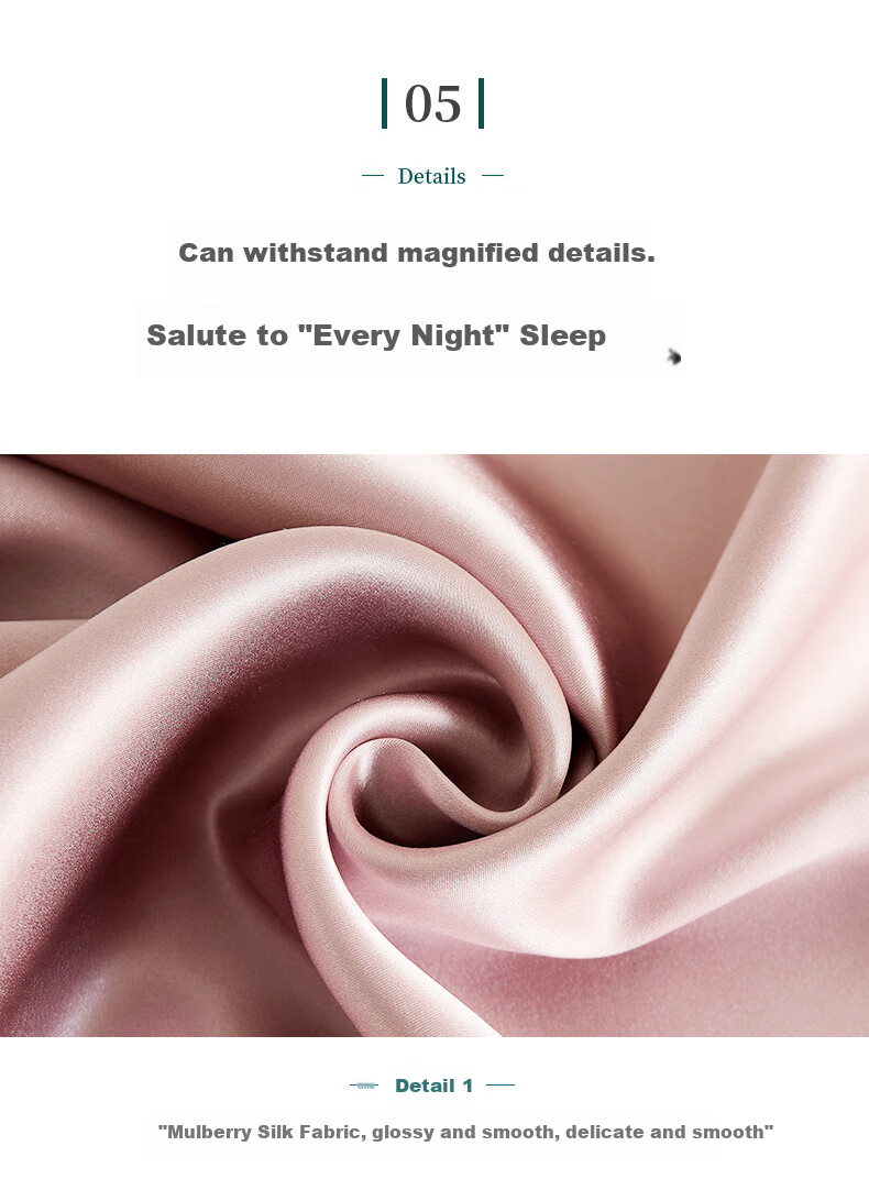 Taihuxue Solid Color Adult Silk Pillowcase, Silk Fabric, Smooth And Soft for All Seasons, Glacier Gray, 48*74 14