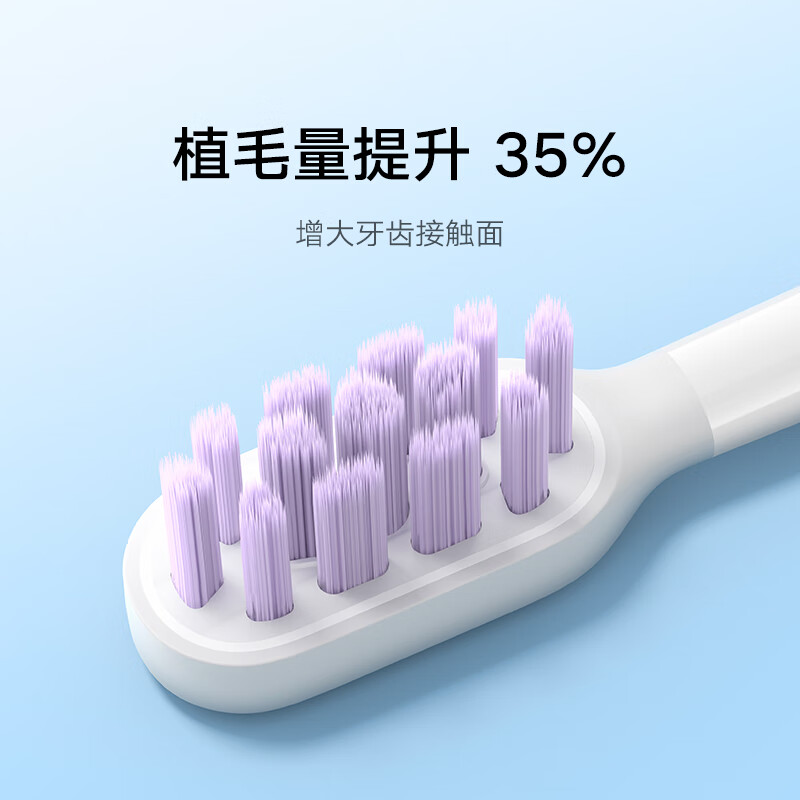 Mijia Compatible with T302 Series, Mijia Xiaomi Electric Toothbrush Heads, Sensitive Type, 3-Pack, Soft Bristles, Copper-Free Bristles, Birthday Gift