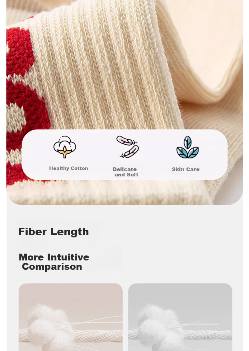 Mianmanman Boys' Socks, 100% Pure Cotton, Antibacterial, for Ages 6-12, Anti-Mite, Sports, Children's Autumn And Winter Mid-Calf Socks, 6 Pairs 4
