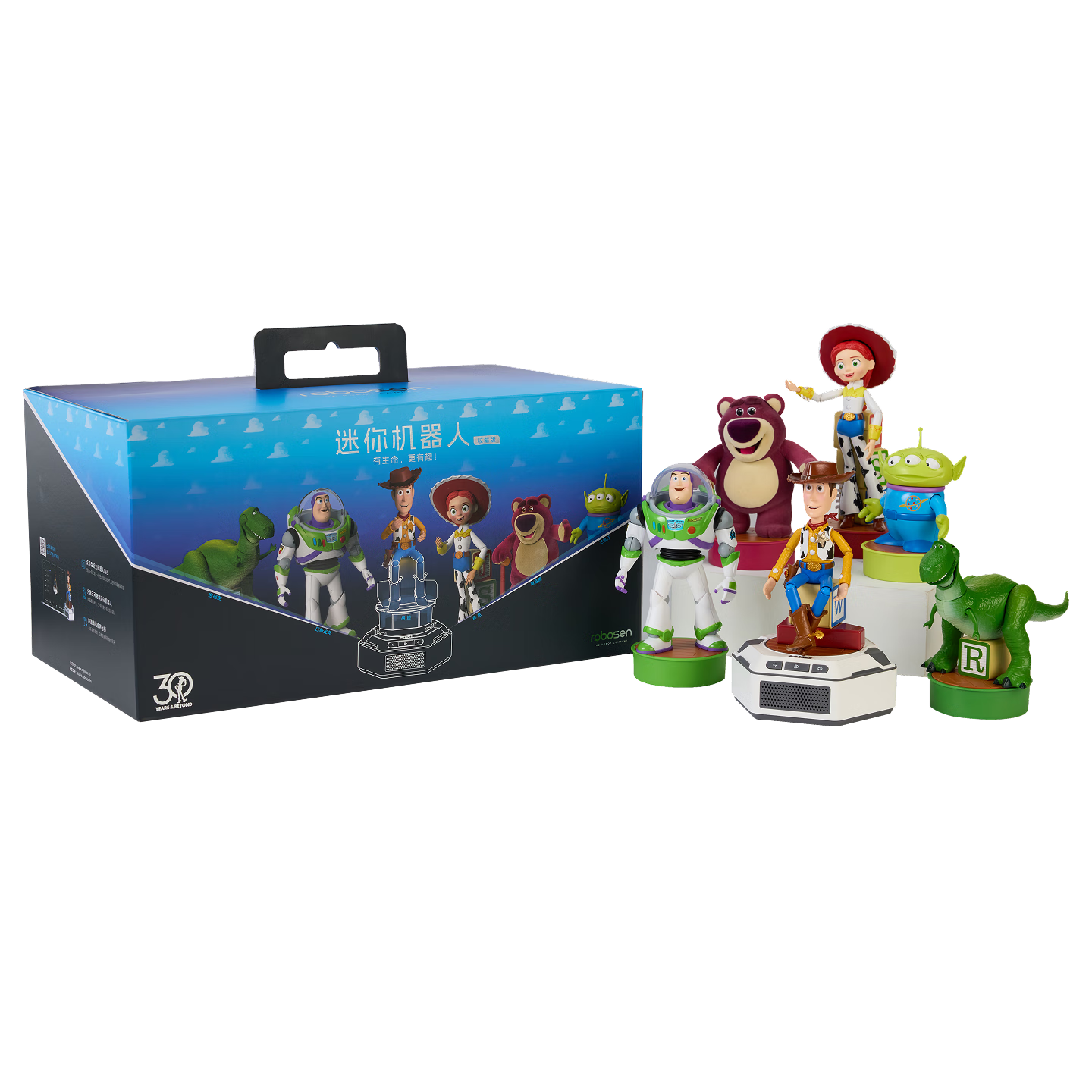 Leson Robot Mini Woody Figure Toy Disney Pixar Toy Story Official Children's Birthday Gift Home Companion Robot New Year Smart Trendy Toy