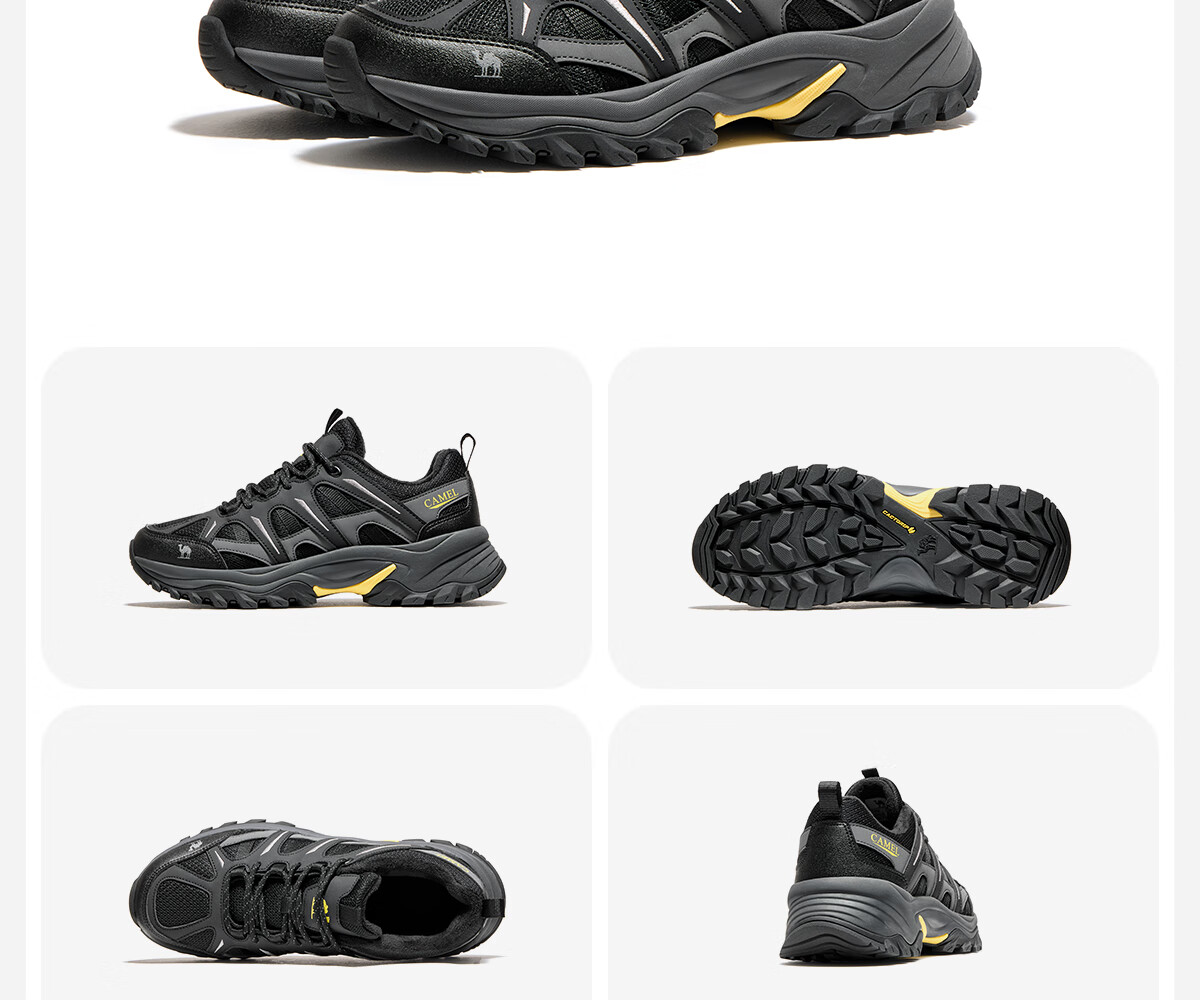 CAMEL [Dilraba Same Style - Yunyi 2.0] Outdoor Hiking Shoes Unisex Non-Slip Wear-Resistant Trekking Sneakers 3023 45