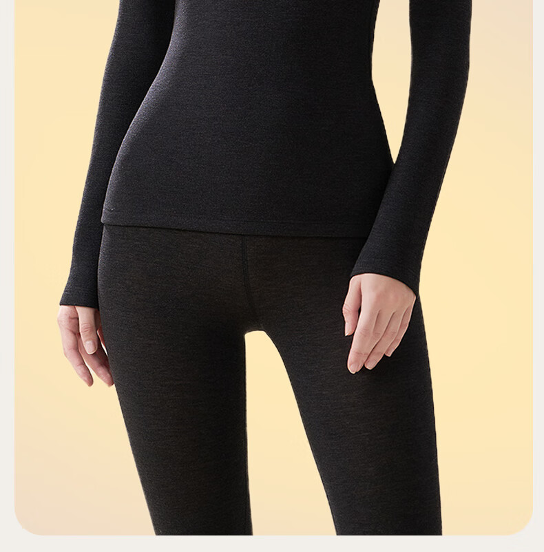 MiiOW Thermal Cashmere Silk Underwear Set Autumn Winter Thickened High Neck High Waist 2025 New Style 20