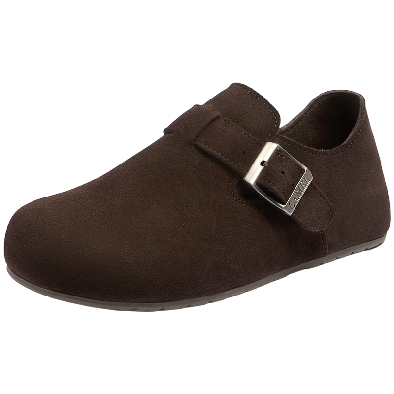 CAMEL Pinecone 2nd Generation Full-Coverage Birkenstock Comfortable Deep Mouth Shoes L26S700003 Coffee Color (Full-Coverage Upgraded Version) Size 39
