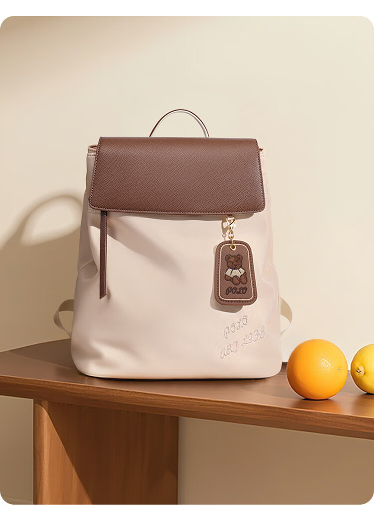 POLO Women's Casual Lightweight Backpack Small Bag iPad Laptop Bag Fashion Commuter Travel Student School Backpack 27