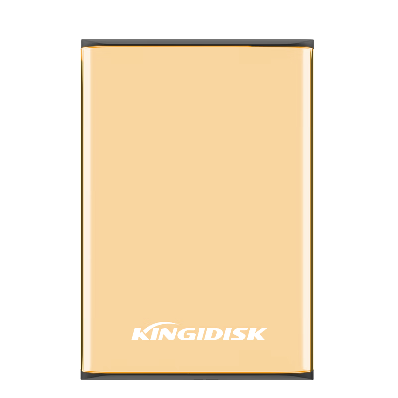 Heijiachong (KINGIDISK) 1TB USB3.0 Portable Hard Drive SLIM Series, 2.5-Inch, China Gold, 9.5mm Metal Slim, Shockproof And Pressure Resistant, SLIM100