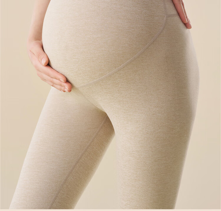 Urban Beauty High-Waist Maternity Thermal Pants with Cashmere and Silk, Tummy Control, German Velvet Heat Retention, Women's Thermal Pants Black XL 6
