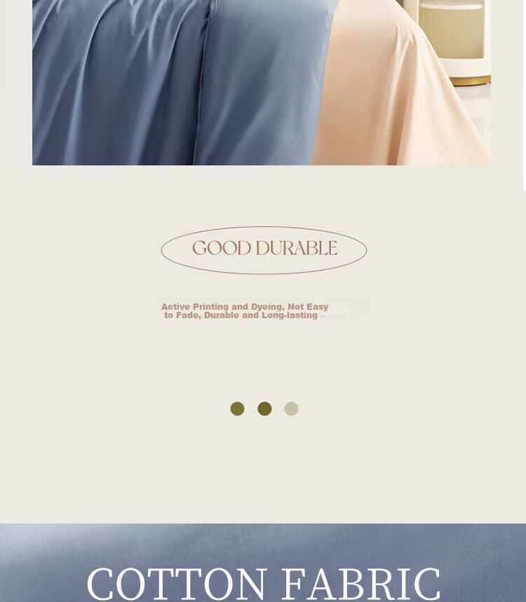 Yuanshenghuo Duvet Cover, Single Size, 100% Pure Cotton, Single Piece, for 1.2-Meter Bed, 150x200cm, Milkshake White + Camel Color 8