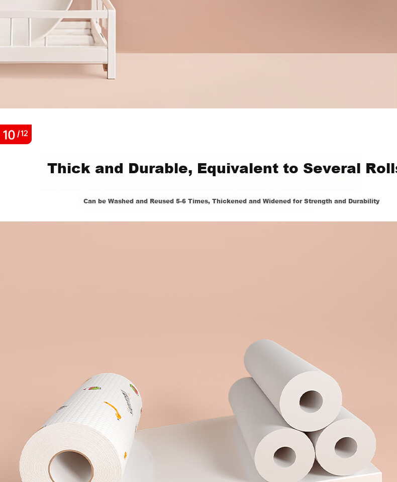 CHUSHE Household Cleaning Cloths 30x40cm 5-Pack Thickened Absorbent Lint-Free Cleaning Towels 13