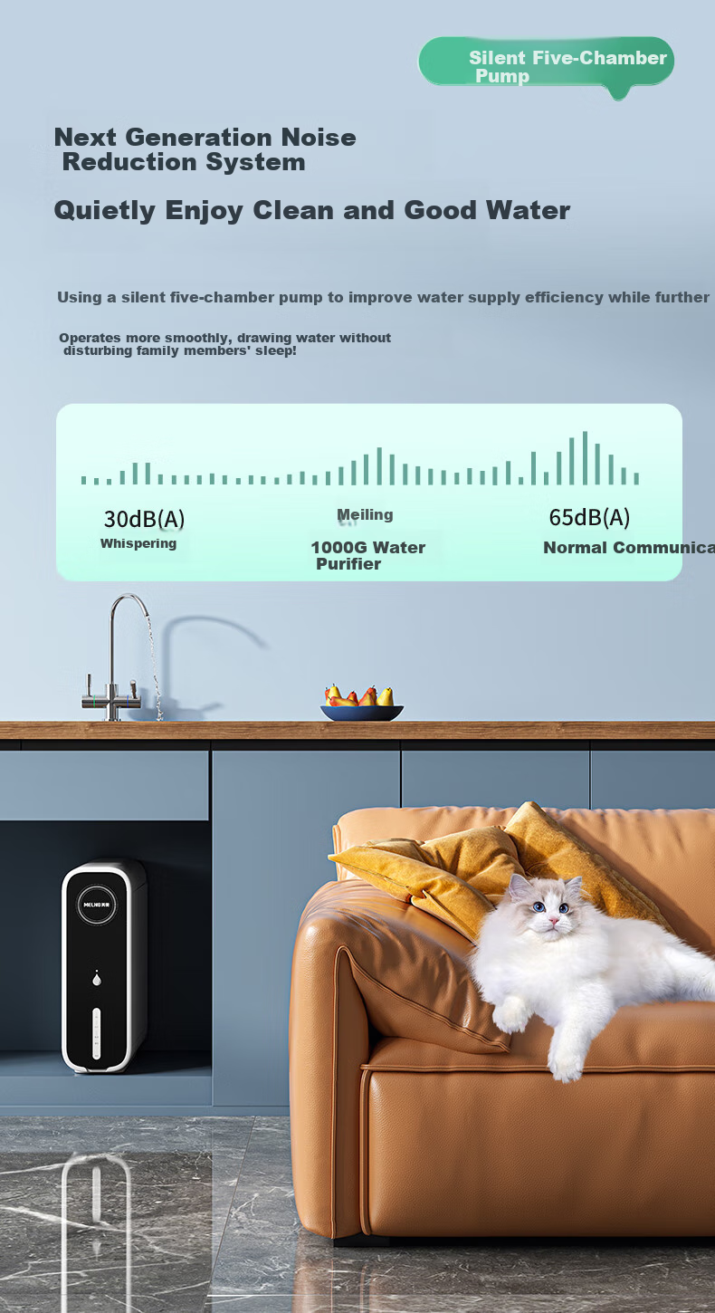 MeiLing Water Purifier, Home Direct Drinking Machine, Water Purifier, Drinking Machine, 9-Year RO Reverse Osmosis Pure Water Machine, 1000G, Under-Sink Dual Water Output Purifier ML-2R1000 19