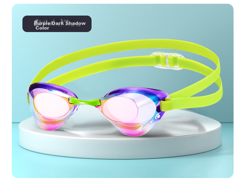 View Competition Swimming Goggles, Waterproof And Anti-Fog Coated, for Men And Women, Professional Swimming Race Small Shell V121VOY 12