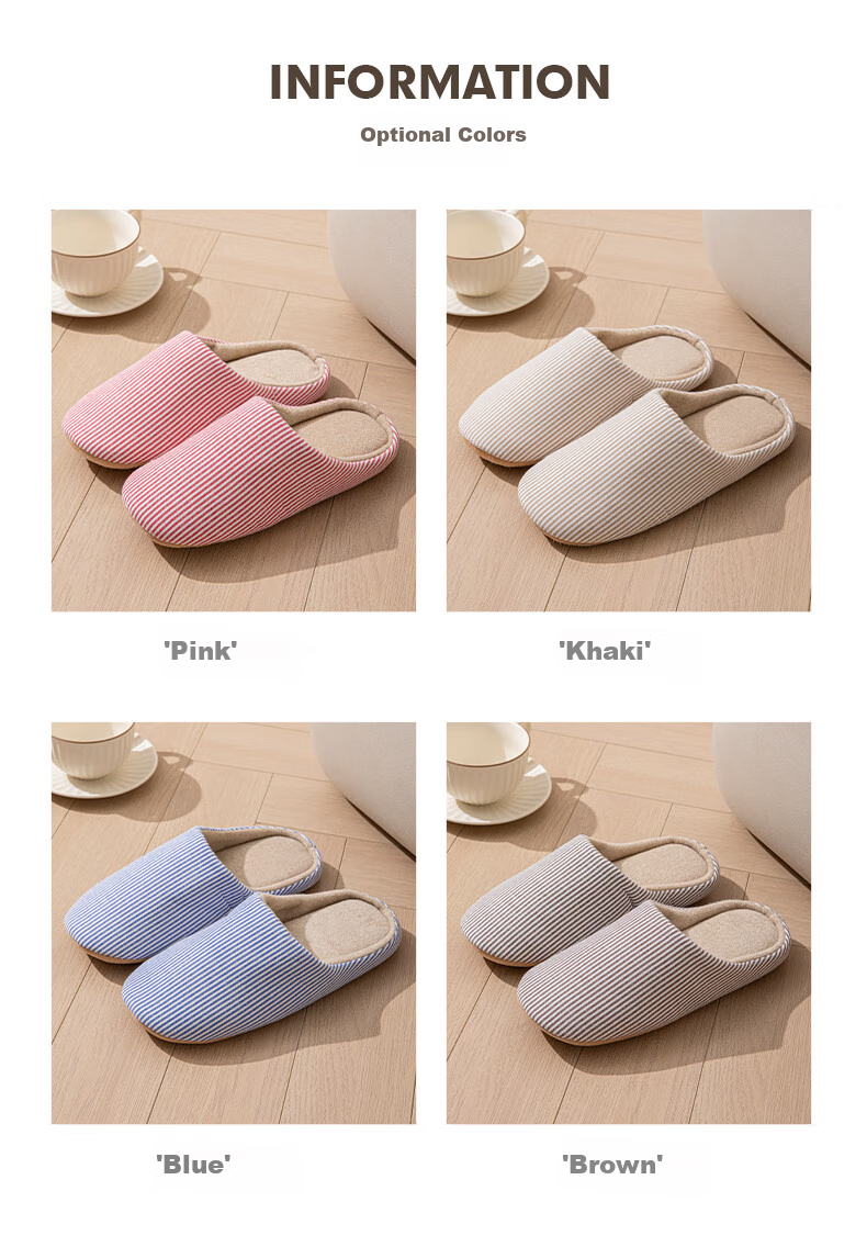 YUZHAOLIN Japanese Cotton And Linen Slippers for Men And Women, Spring And Autumn Indoor Home Wooden Floor All Seasons YC196 5
