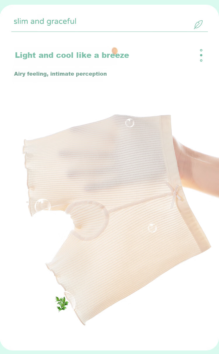 LangSha Children's Underwear, Girls' Mid to Big Kids A-Class Cotton Anti-Exposure Panties, Summer Thin Style Baby Boxer Briefs 6