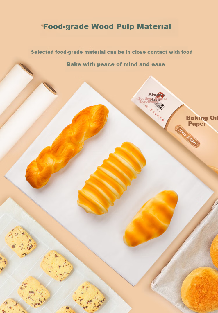 Suncojia Silicone Paper, Barbecue Paper, Oil-Absorbing Paper, Non-Stick Baking Paper for Oven Use, Home Use, Air Fryer Paper, 10 Meters 3