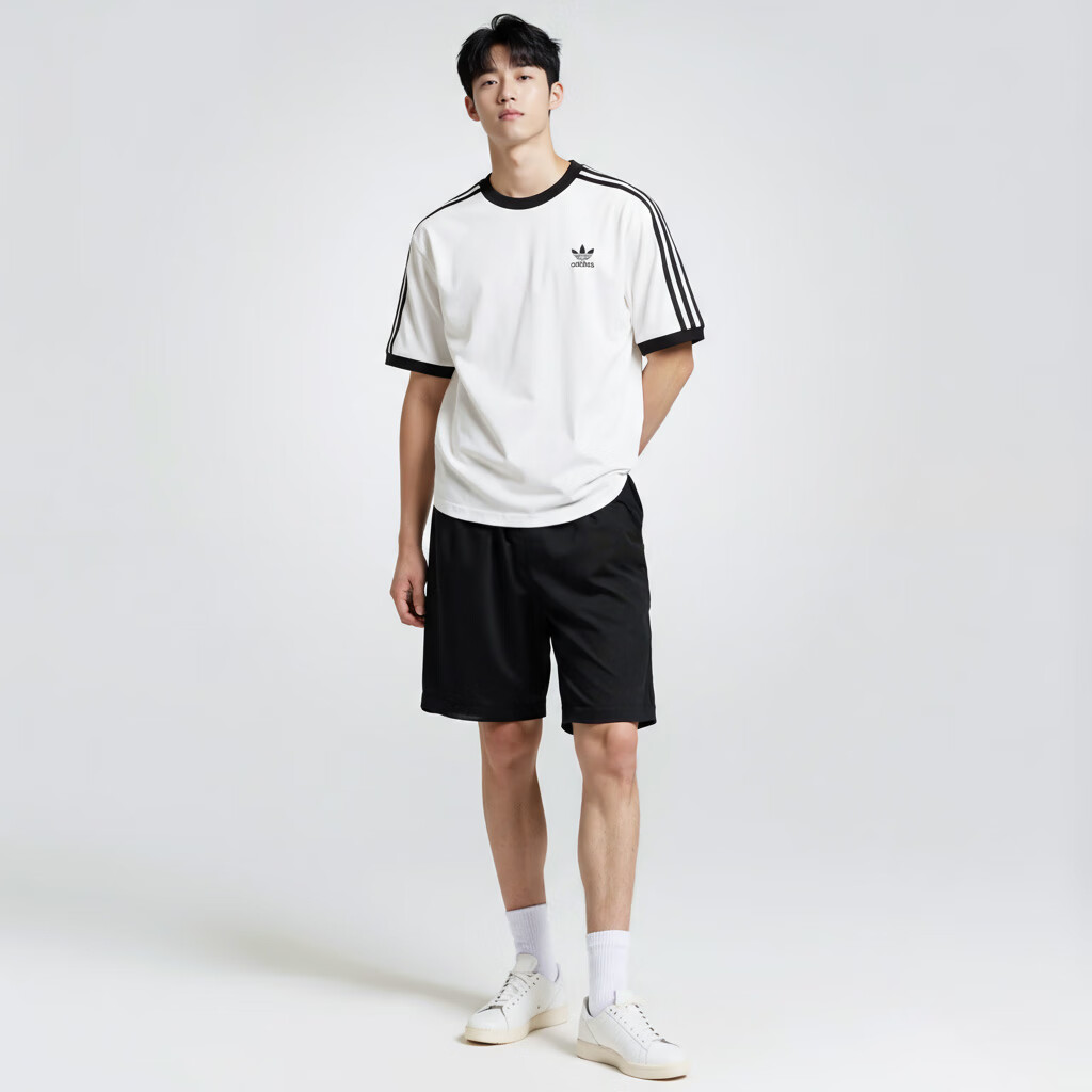 Adidas Originals Men's 3-STRIPES TEE Short Sleeve KB2460 White L 4