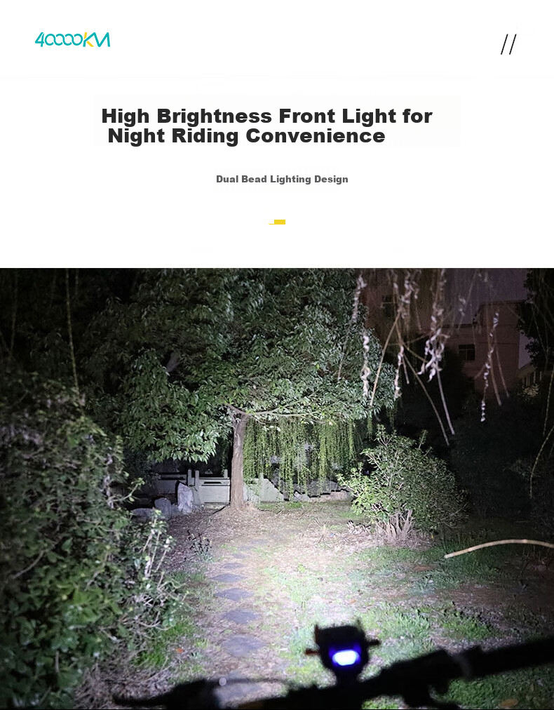 Siwangongli Mountain Bike Light, Night Riding Light with Horn, Integrated Cycling Equipment, Phone Holder, Bicycle Front Light Accessories, Illumination Lamp 8