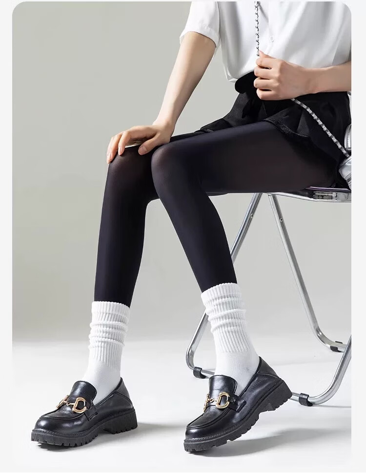 GUJIN Women's Spring and Autumn Thin Anti-Run Sheer Tights Nude Sexy Black Compression Butt-Lifting Pantyhose Steel Silk Hy 6