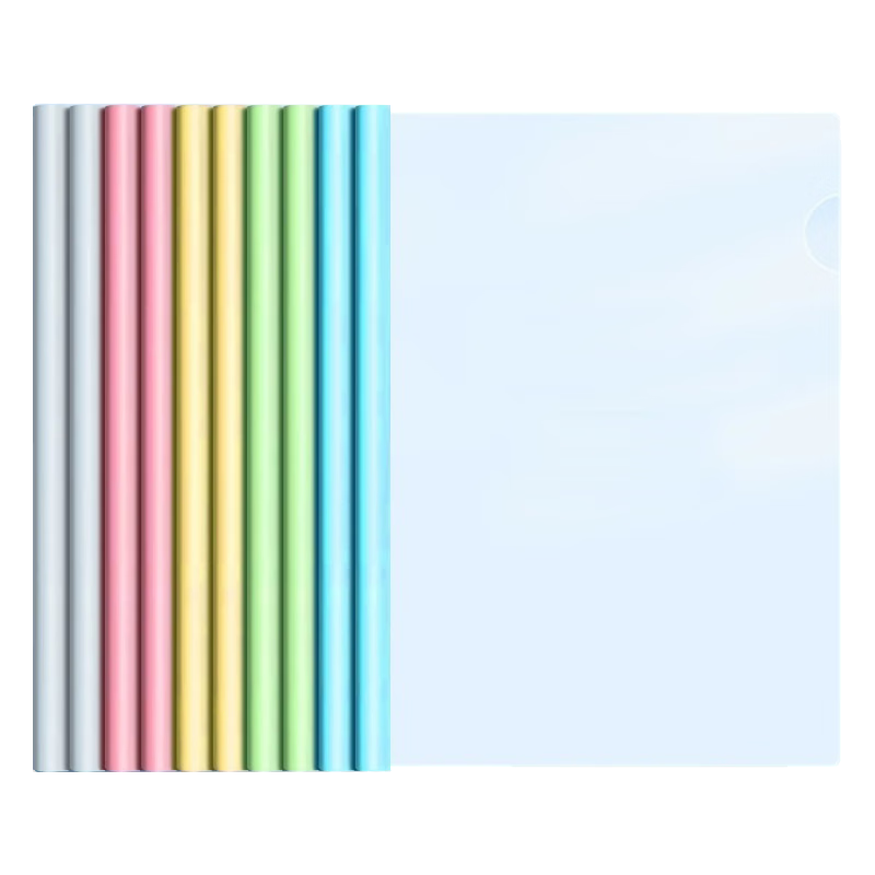 Xinshida 10-Pack A4 Lever Arch File Folders with Transparent Pull Rods, Thick Loose-Leaf Booklets for Students, Document Storage And Organization, Office Supplies