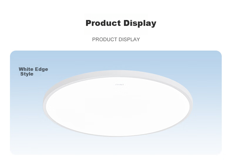 CHNT Full Spectrum Ra95 Eye Protection LED Ceiling Light for Bedroom, Ultra-Thin Study Room Balcony Hallway Light, 24W Cool White Light 19