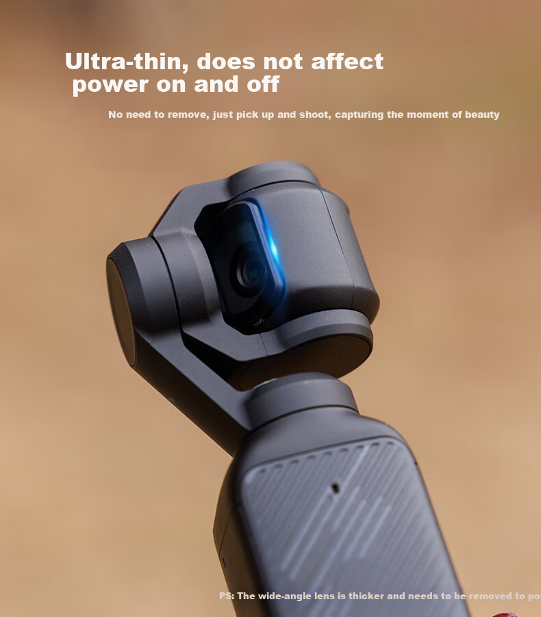 JJC [No Impact on Power On/Off] Suitable for DJI Pocket 4 Filters, Pocket 3 1/4 Quarter Black Soft Light Filter, Action Camera Lens Accessory 3