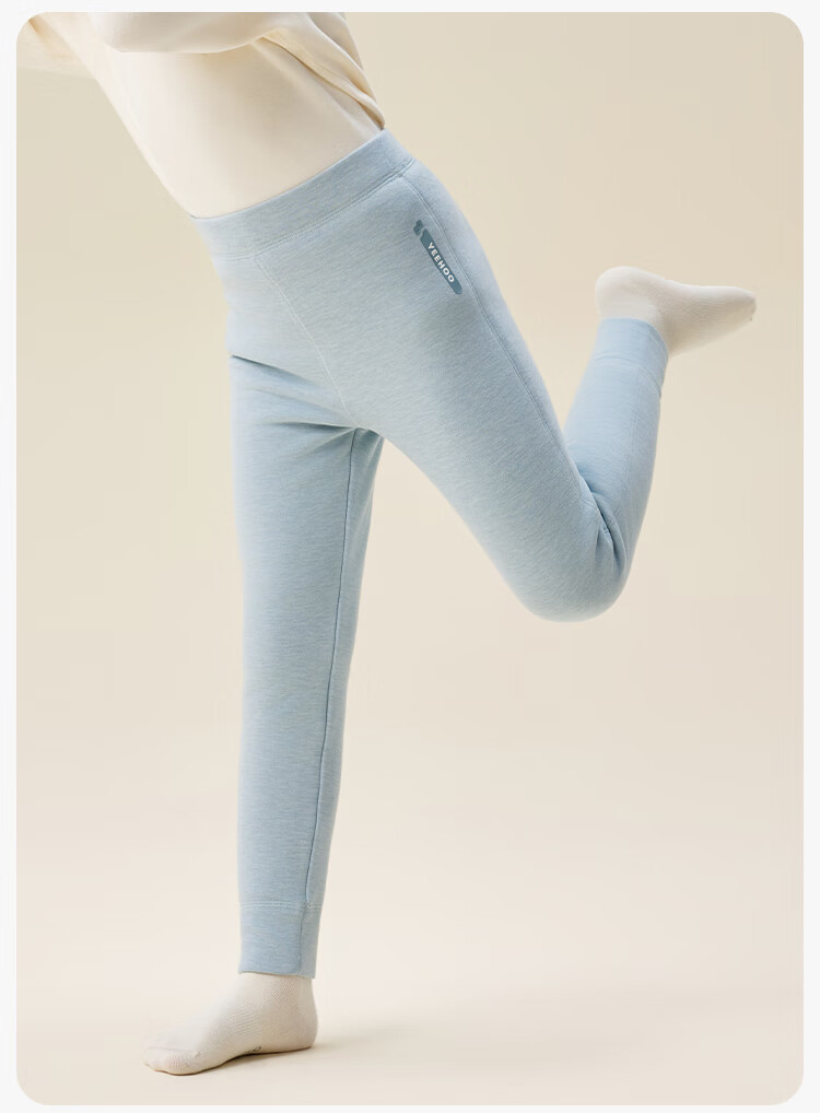 YEEHOO Wool Triple-Layer Thickened Cotton-Padded School Uniform Pants Winter Kids Boys Girls Warm Cotton Trousers 12