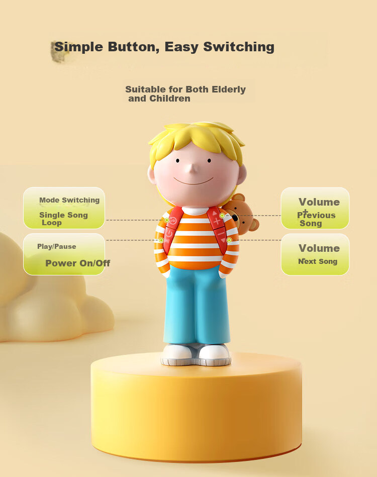 Qiqixue Oxford Tree Kipper Story Machine, English Enlightenment Early Education Device, Toy Gift for Boys And Girls 8