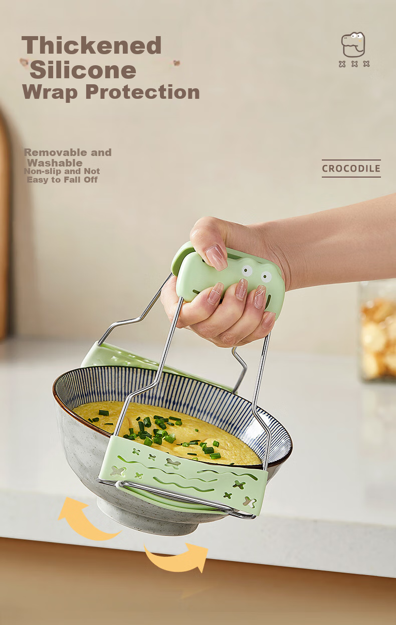 Jiadu Bowl Clamp, Anti-Scalding Clip, Plate Clip, Non-Slip Serving Tray, Steamer Clip, Kitchen Bowl And Plate Clamp, Bowl Holder 6