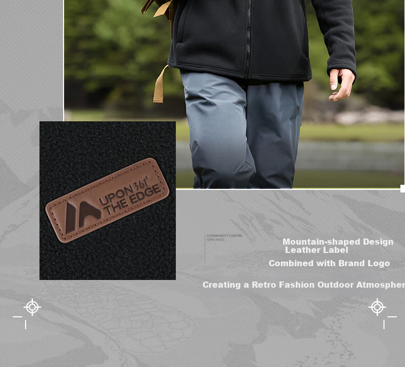 361° Unisex Autumn Winter Fleece POLARTEC Sports Plush Zipper Jacket Liner Fleece Coat 632533613-3 8